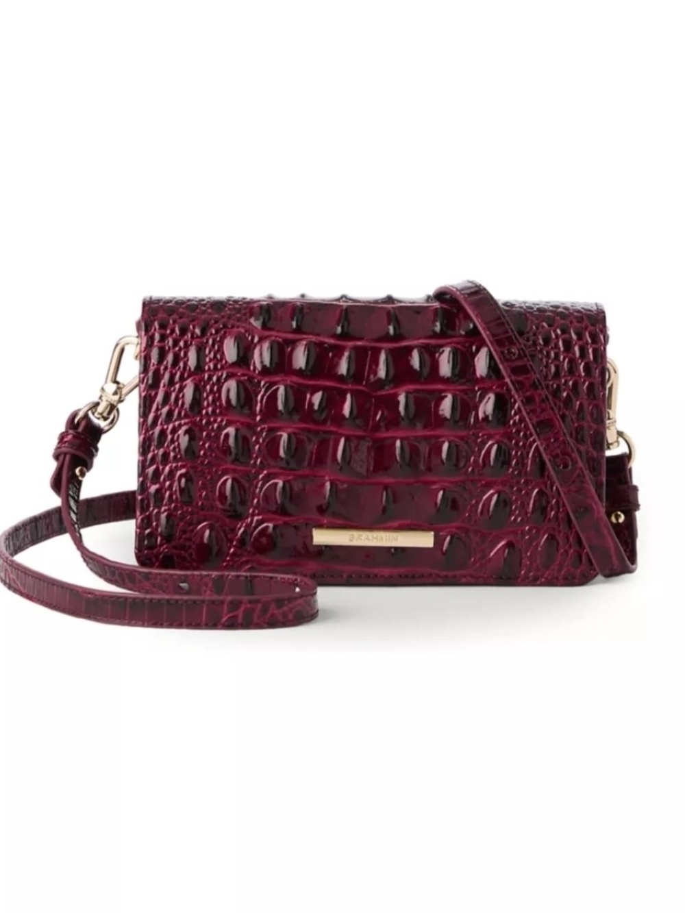 Brahmin Minuette Cherry Lacquer Melbourne Crossbody Wallet NWT Discontinued